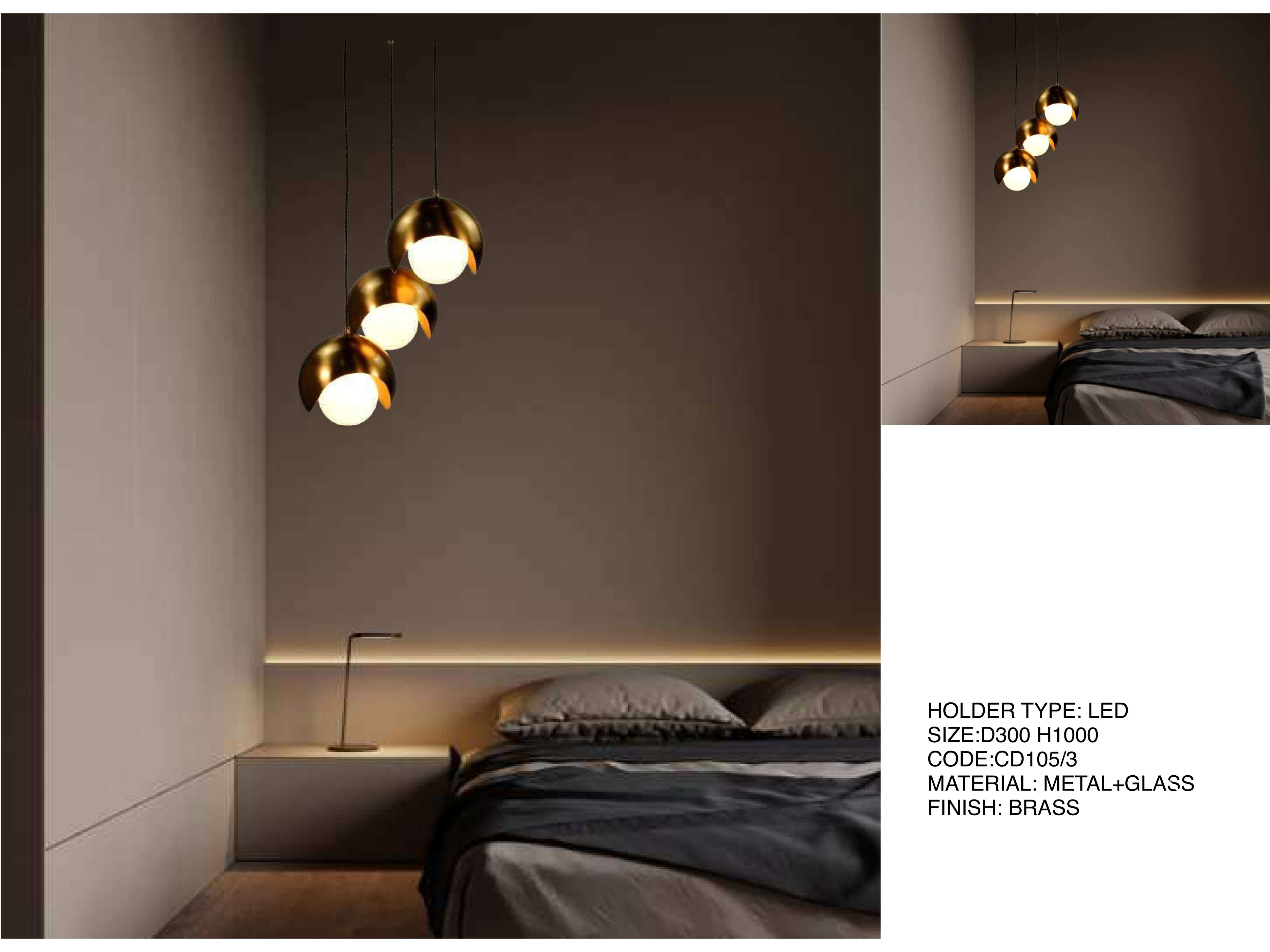 Beyond Lights - Brass Pendant Light- LCHL